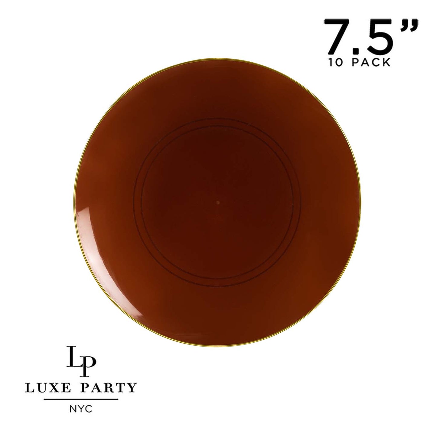 Terra Cotta Dessert Plates - Plastic