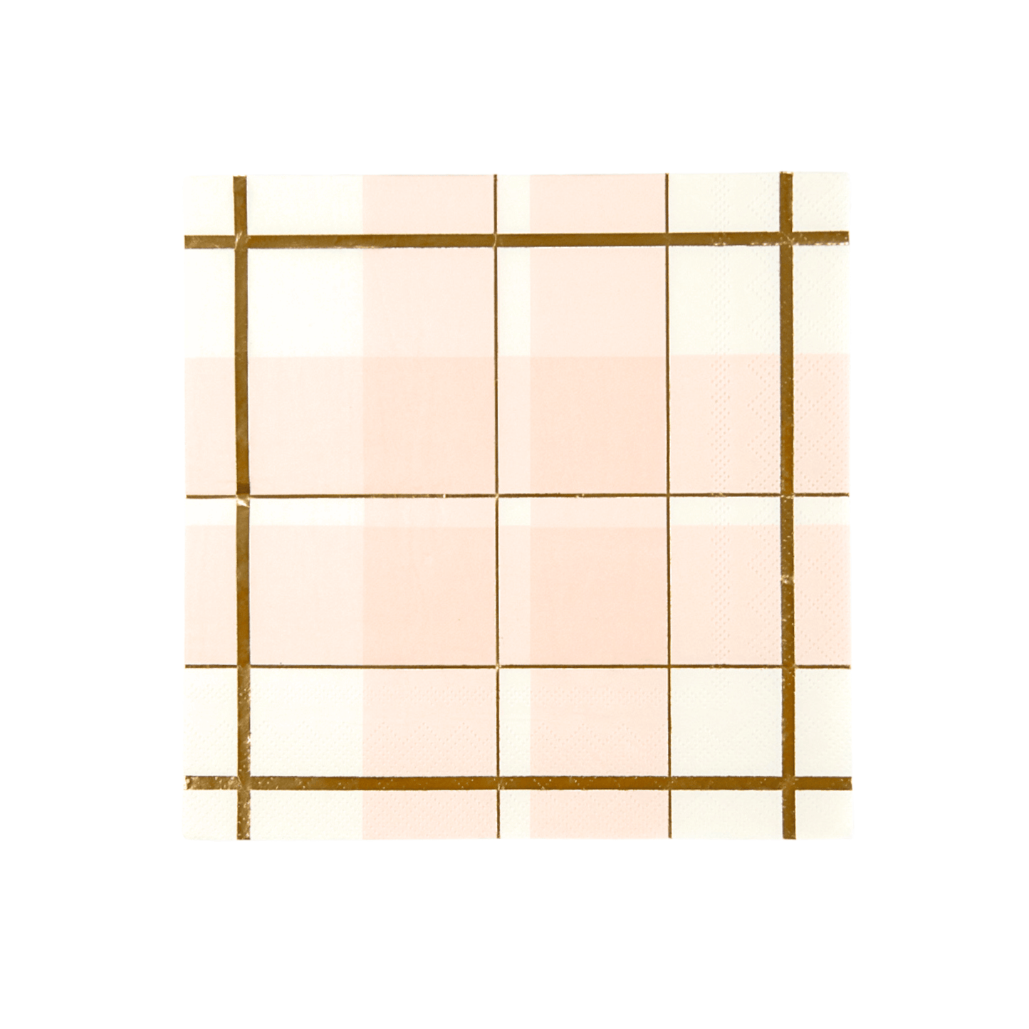 Peach Plaid Luncheon Napkins | EnFete Party