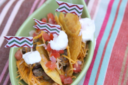 Fiesta Party Cupcake Toppers