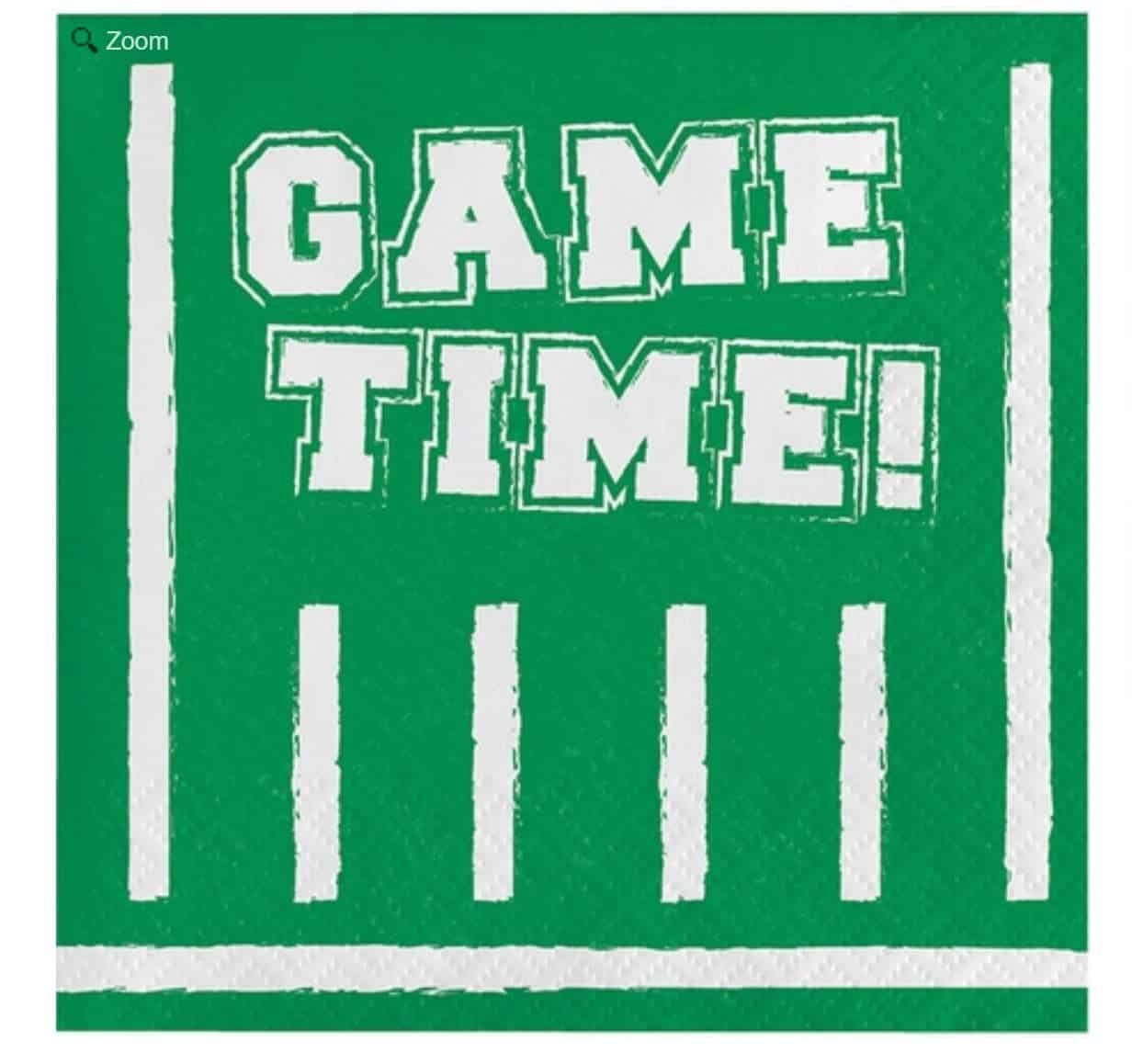Football Game Time Napkins