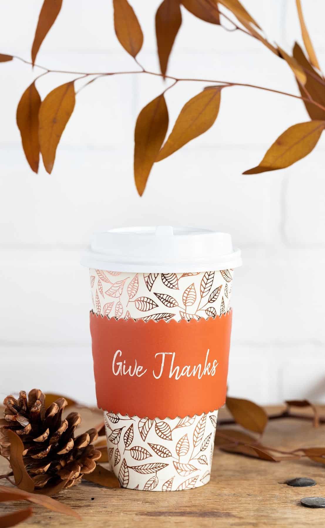 Give Thanks Coffee Cups
