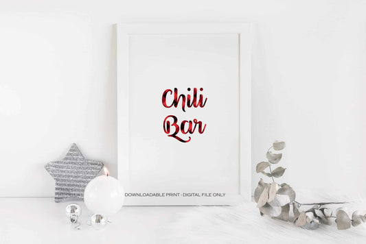 Lumberjack Chili Bar Sign - Digitial Download