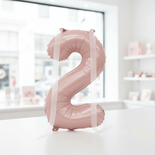 Matte Blush Number 2 Balloon