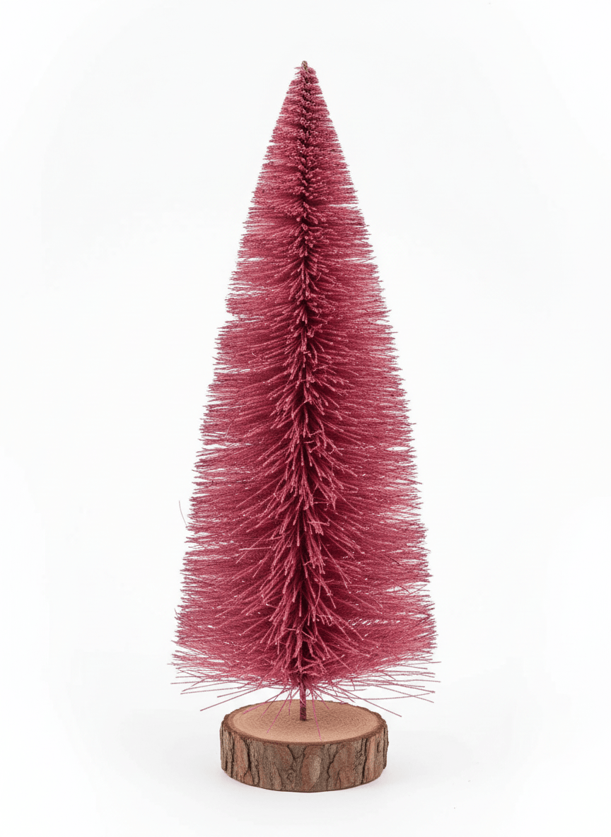 Medium Dark Pink Bottle Brush Tree