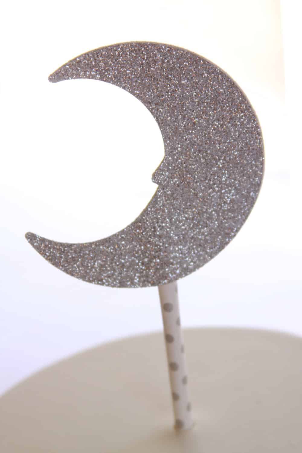 Moon Cake Topper- Gold & Silver