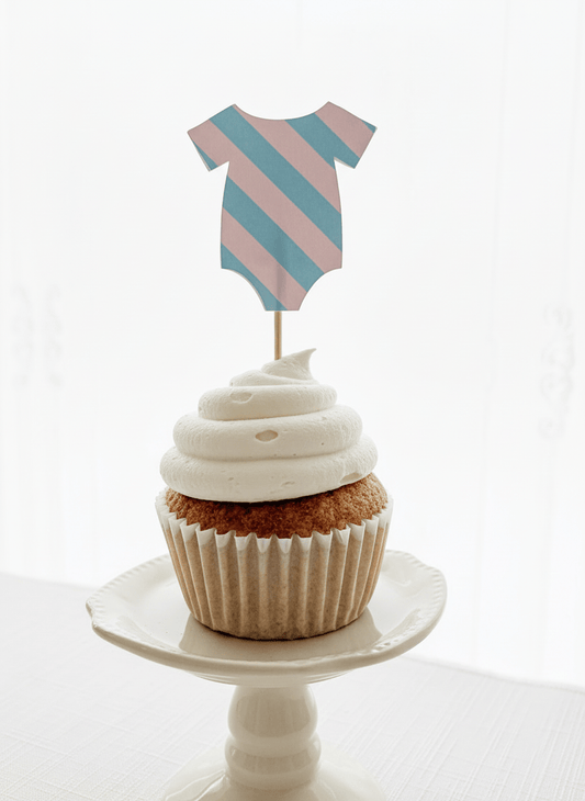 Onesie Topper Cupcake Close-up