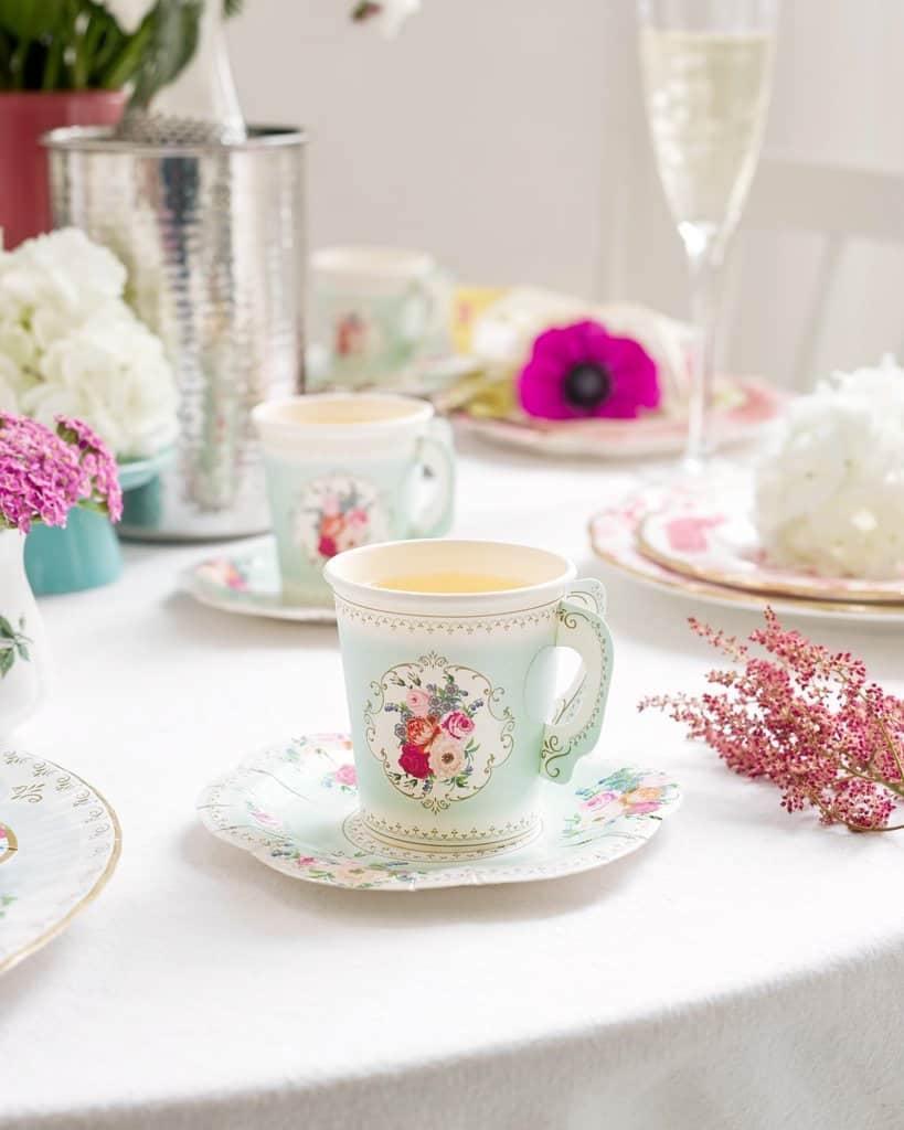 Teacups for a tea for two or tea party bridal shower