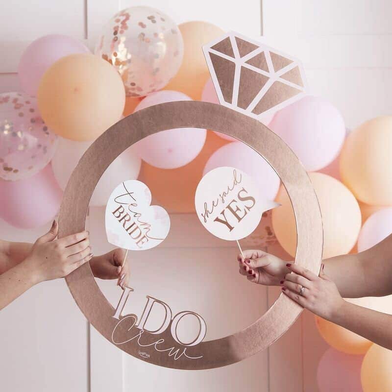 Ring Photo Prop - Bridal Shower Decor | EnFete Party