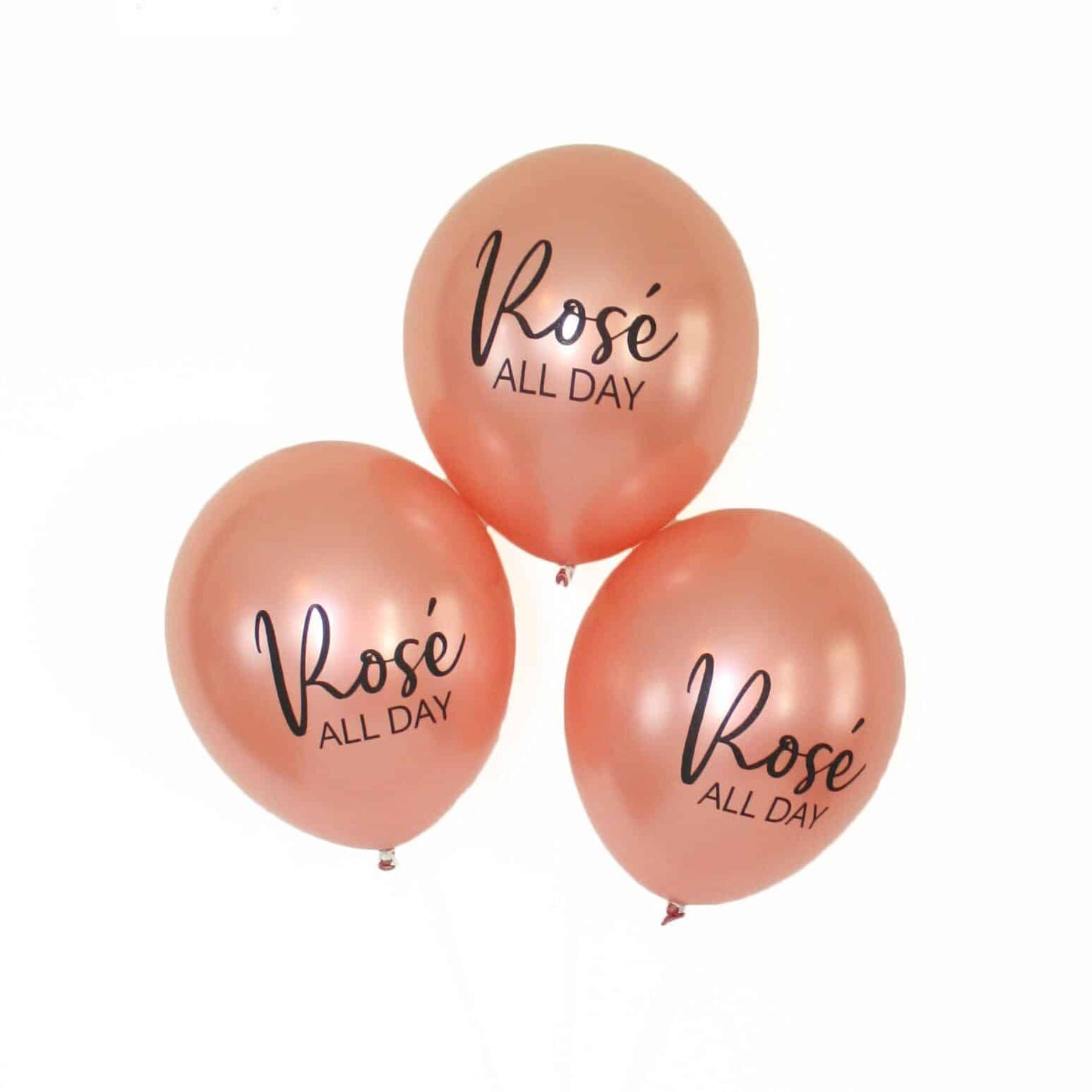 Rose All Day Balloon with Rose Gold balloons