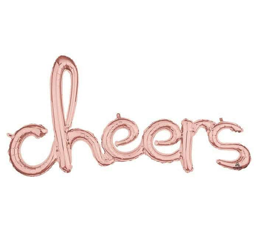 Rose Gold Cheers Balloon
