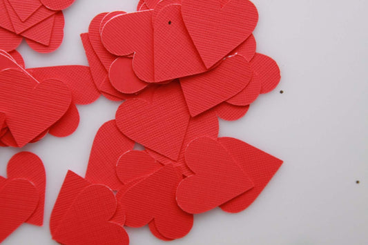 Rose Gold Hearts Confetti