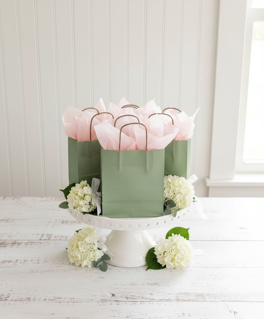 Sage Bags Party Favor Display