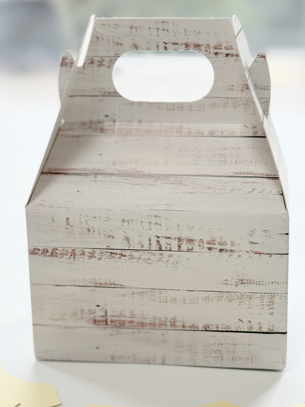 Wood Grain Gable Boxes - Set of 6 Small | EnFete Party