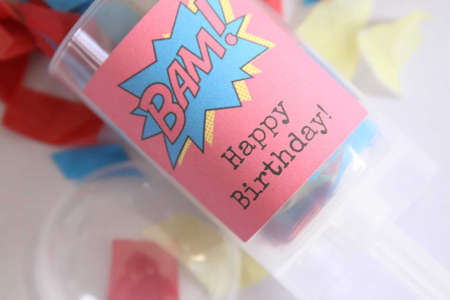 Superhero Party Confetti Poppers