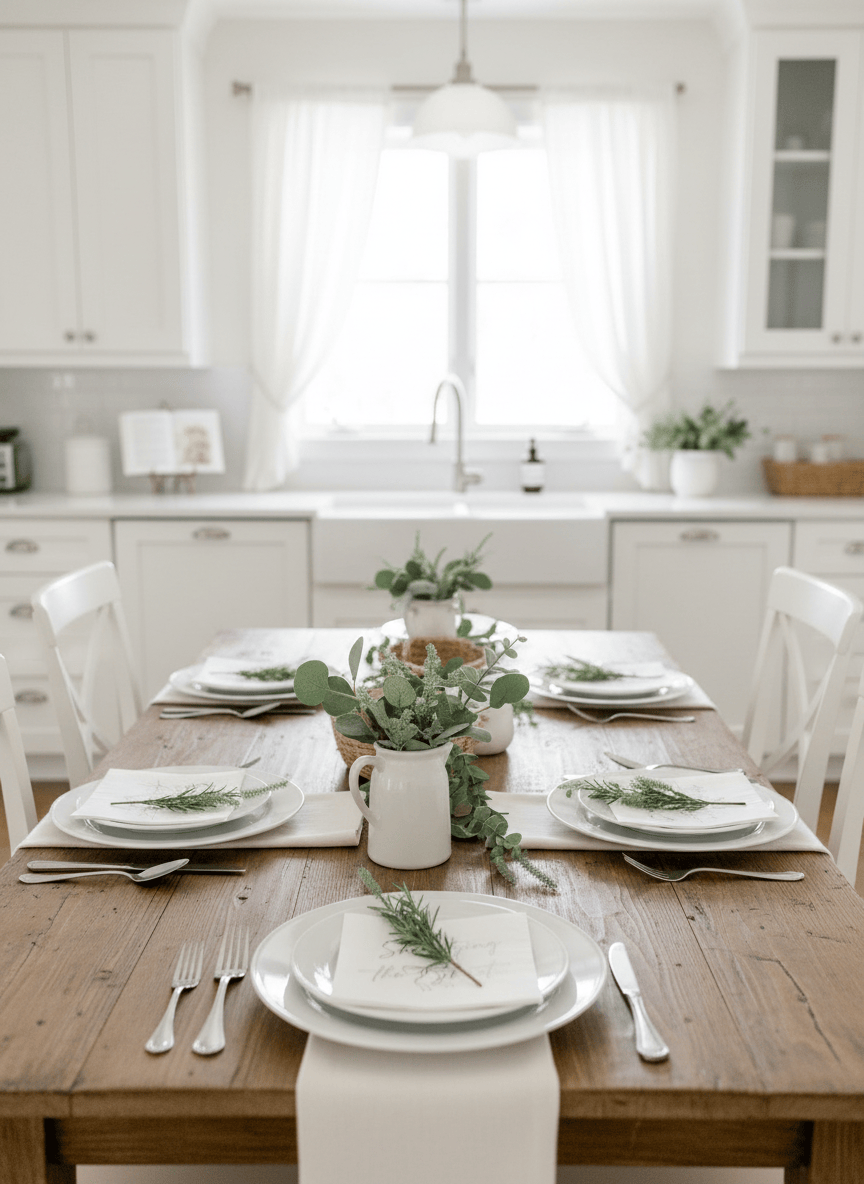 Wide angle bridal shower table