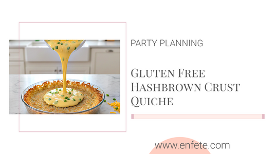 Gluten Free Hashbrown Crust Quiche recipe for Easter and Spring Entertaining.