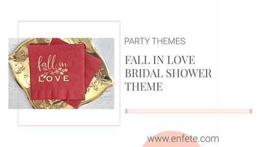 Fall in Love Autumn Bridal Shower Theme