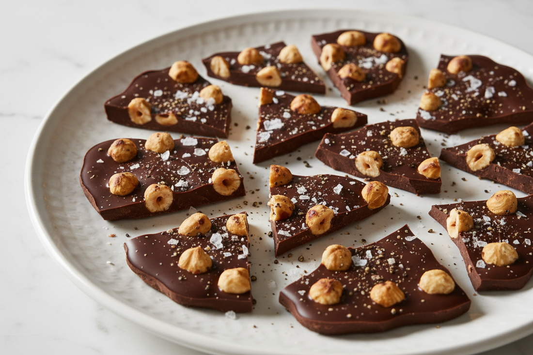 Salt and Pepper Hazelnut Bark - Vintage Ralph Lauren Christmas Ideas