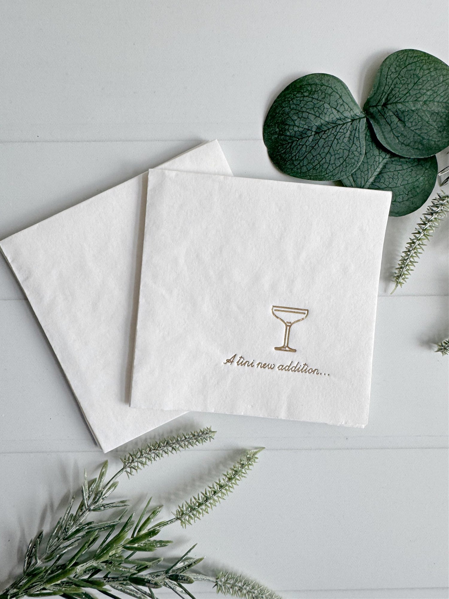 Celebrate your “Tini New Addition” with the perfect blend of sophistication and playful charm in our Martini-Themed Baby Shower Collection. Inspired by one of the hottest trends in entertaining, this collection gives your baby shower or gender reveal a st