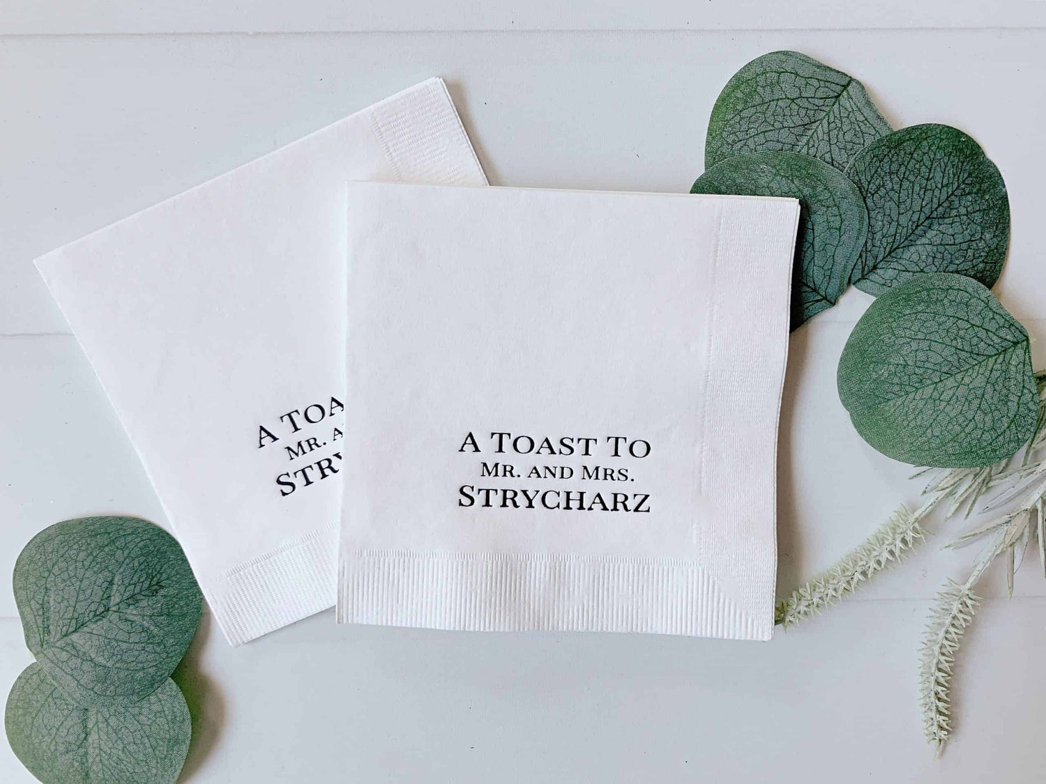 Introducing EnFete's beautiful collection of Wedding Cocktail Napkins - the perfect way to add a personalized touch to your wedding, bachelorette, bridal shower or other special event. Our extensive range of cocktail napkins are available in a variety of 