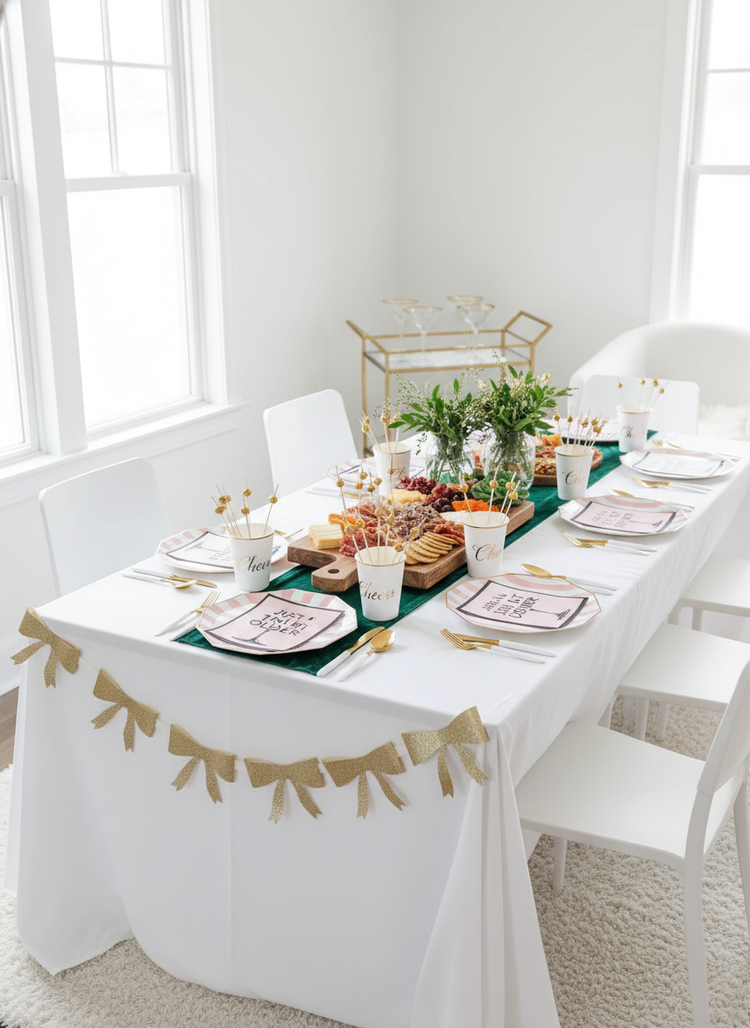 Enhance your birthday festivities by using EnFete's Copper "Just a Tini Bit Older" Birthday Cocktail Napkins. With a stylish social club design, these refined napkins showcase a espresso martini glass emblem and the phrase "Just a Tini Bit Older" in exqui