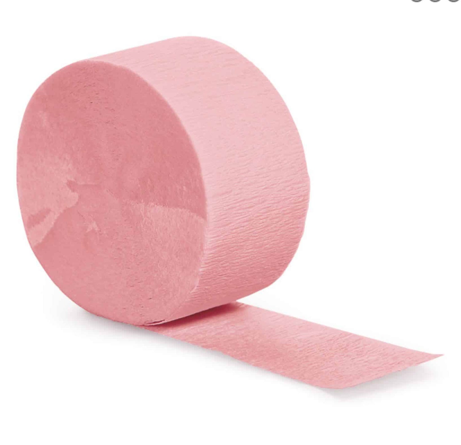 Pink Party Streamers for Birthdays and Backdrops