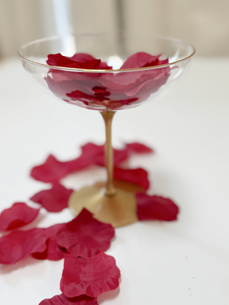 blush Rose petals for a petals and prosecco bridal shower or bachelorette party