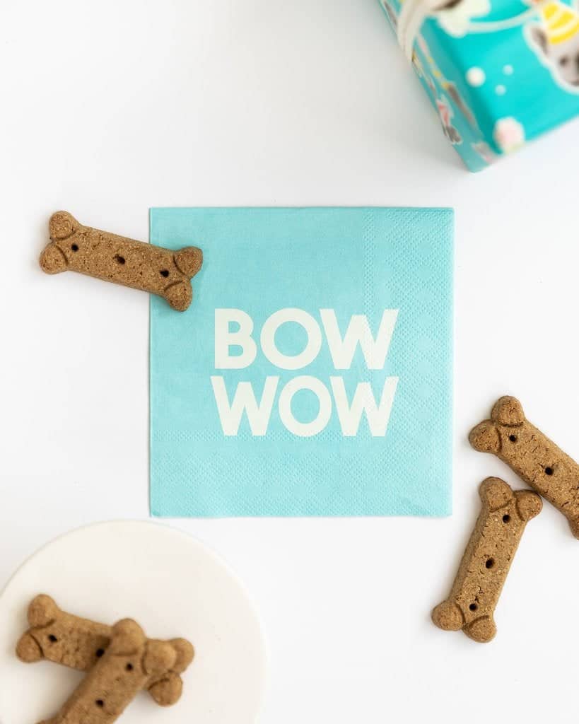 Dog birthday party napkins
