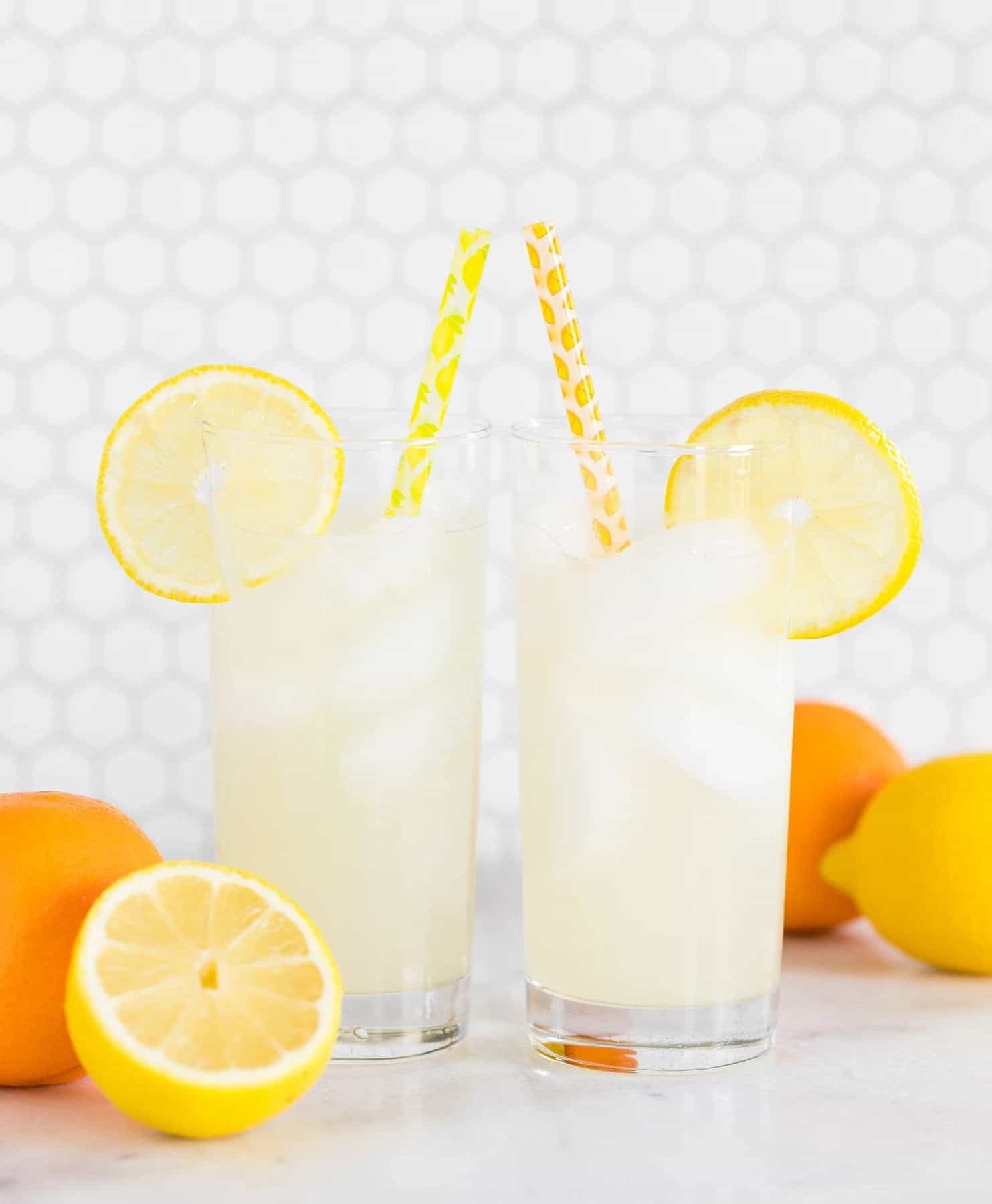 Lemon Citrus drinking straws perfect for a She Found Her Main Squeeze Bridal Shower