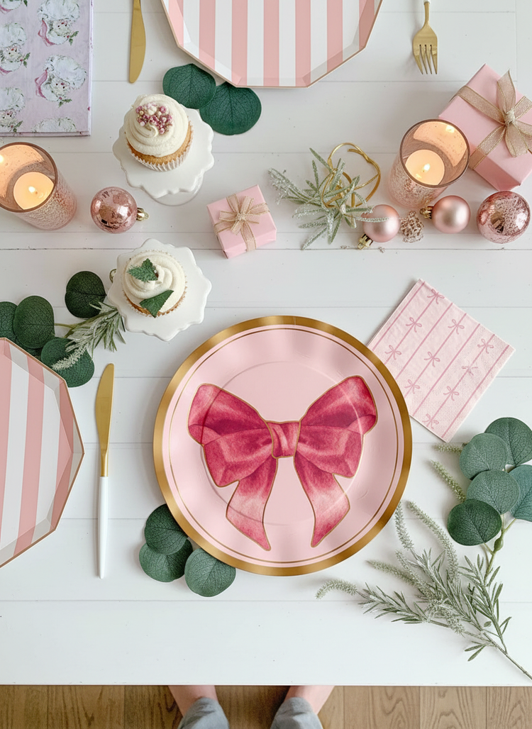 Pink Christmas Party Supplies