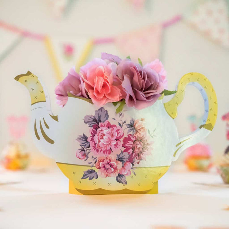 Teapot Vase - Perfect for a Bridal Shower or Mother's Day