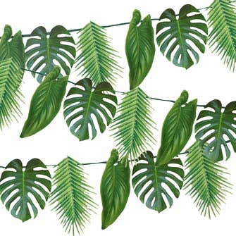 Monstera and Palm Leaf Tropical Garland