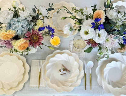 Cream Compostable Dinner Plate