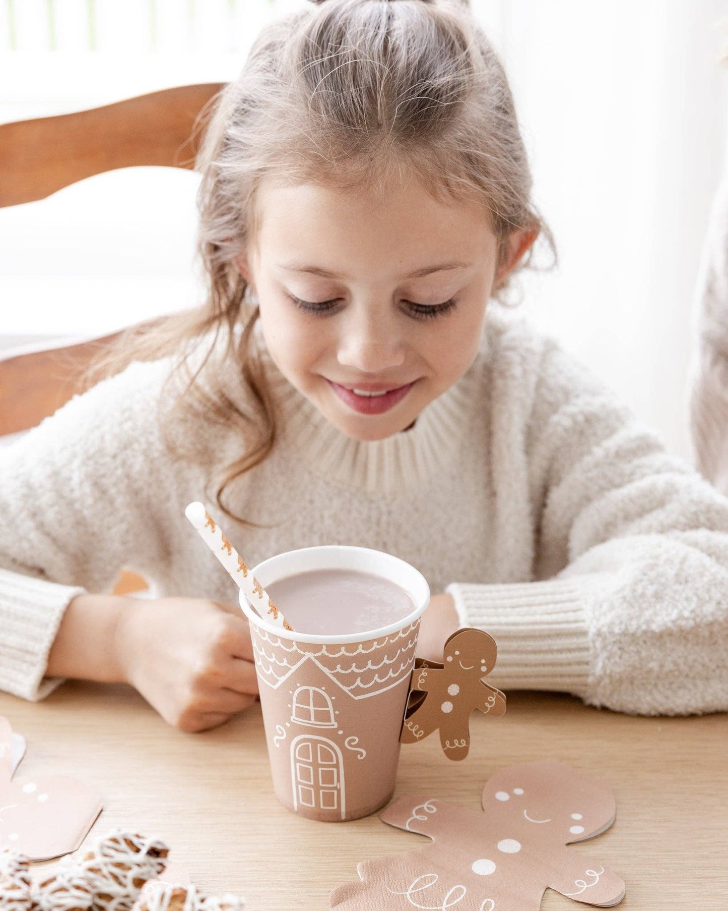 Gingerbread House Paper Holiday Cups