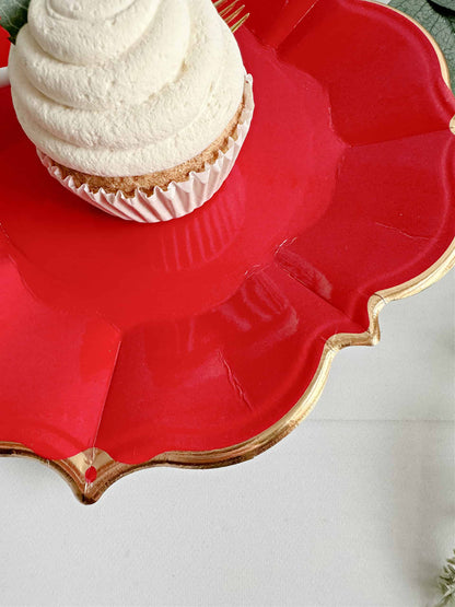 Ruby Red Lunch Plates