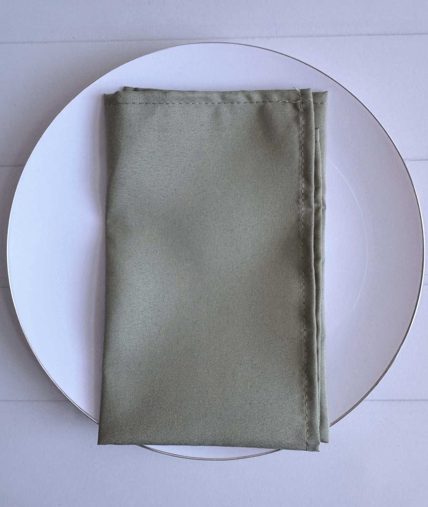 Eucalyptus Green Cloth Napkins 17x17 - Wedding, Bridal Shower, Prom & Easter Table Linens