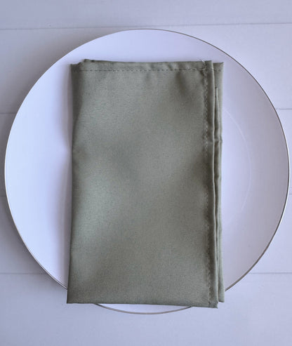 Eucalyptus Green Cloth Napkins 17x17 - Wedding, Bridal Shower, Prom & Easter Table Linens