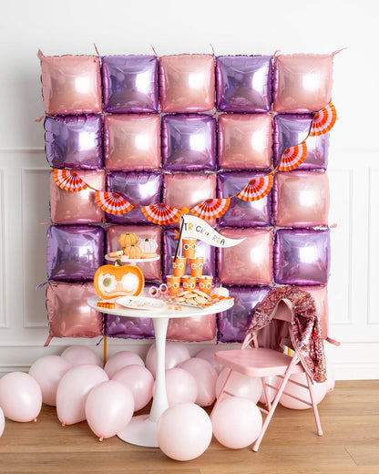 Hot Pink & Orange Scalloped Fan Bunting Banner - Citrus Baby Shower Party Decoration