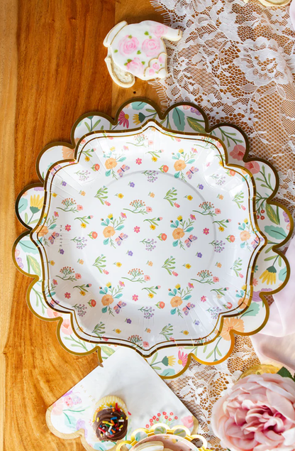 Fancy Tea Party Plates - 4 Designs