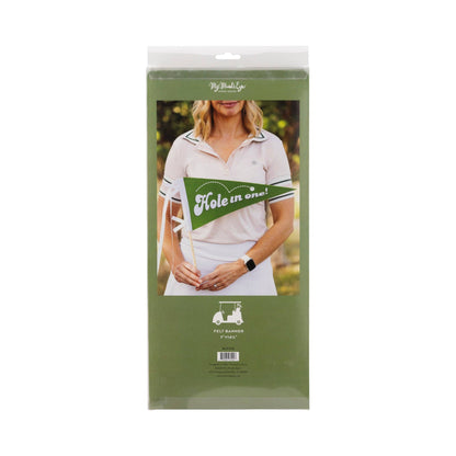 Golf Felt Pennant Banner - Hole in One Party Decoration