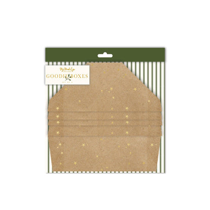 Stars on Kraft Take Home Boxes