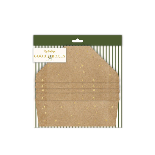 Stars on Kraft Take Home Boxes