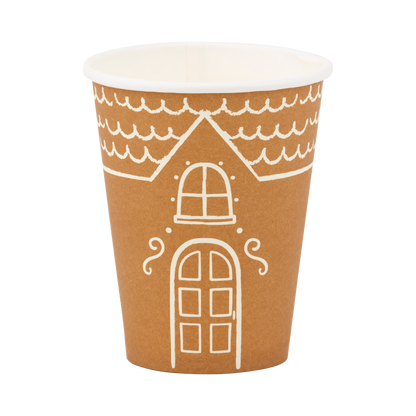 Gingerbread House Paper Holiday Cups