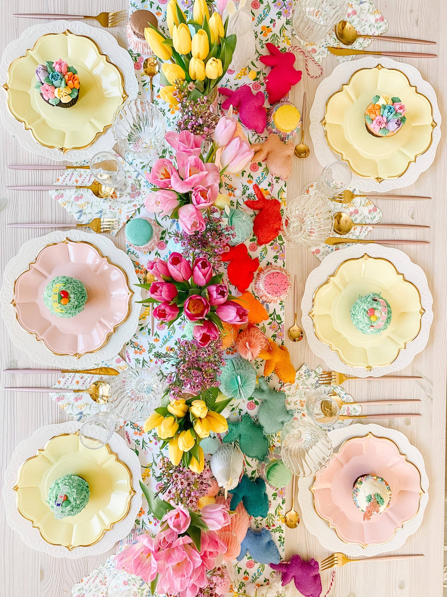 Blush Scalloped Paper Luncheon Plates