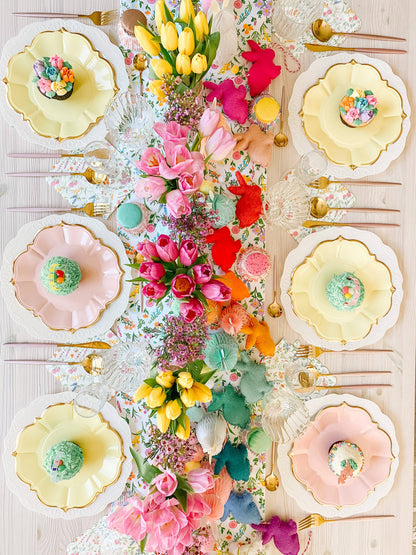 Blush Scalloped Paper Luncheon Plates