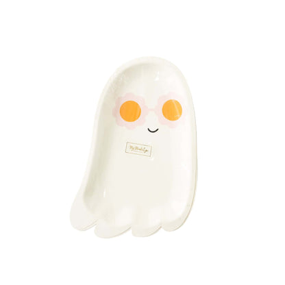 Sunny Ghost Shaped Paper Plate
