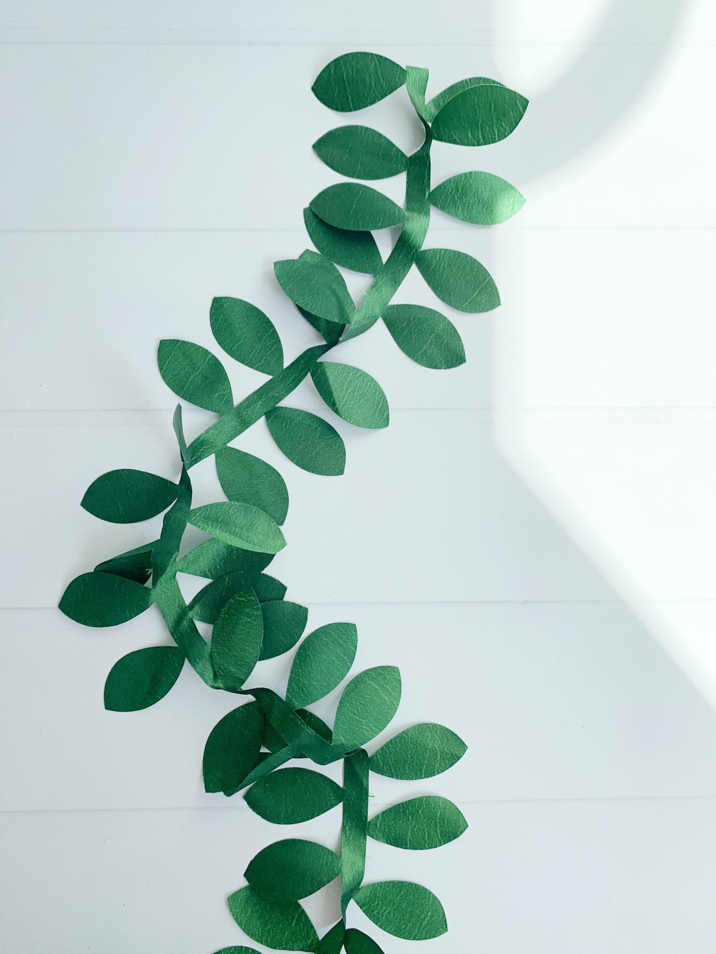 Emerald Green Leaf Ribbon