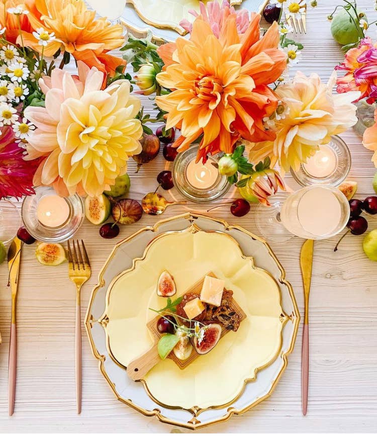 Yellow Luncheon Plates