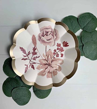 Moody Fall Floral Appetizer and Dessert Bowls