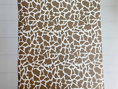 Safari Giraffe Print Table Runner - 96" Wipeable Paper